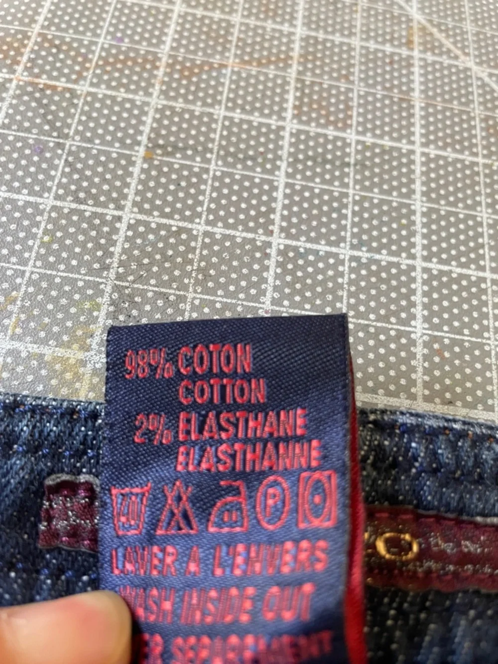 Vertigo Paris Indigo Relaxed Cargo Jeans - Picture 4 of 4